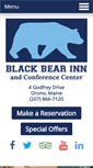 Mobile Screenshot of blackbearinnorono.com